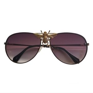 Aviator Sunglasses ~ Bee Fashion. Brown Tinted Lenses